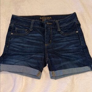 Arizona Jean Company Blue Jean Shorts Cuffed Denim
